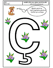 ç harfi çizgi çalışması